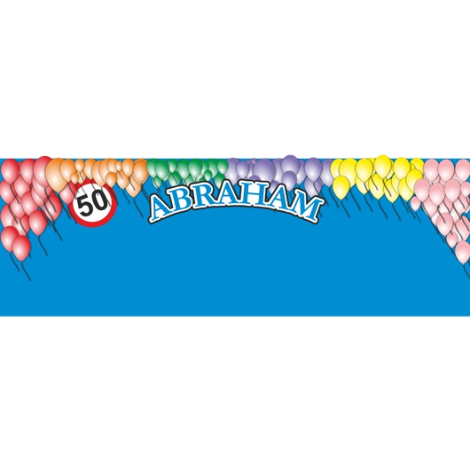 Feestdoek achtergrond Abraham Ballonnen