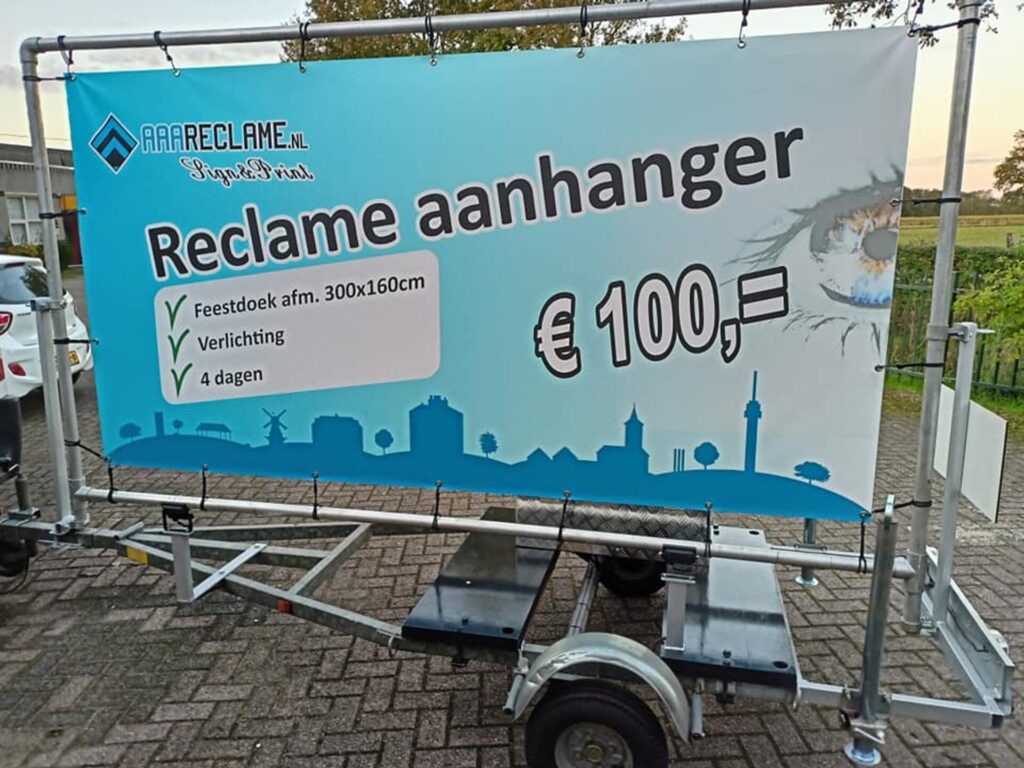 Aanhanger incl. Feestdoek